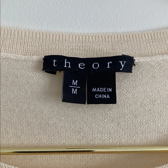 Theory Merino Buttercream Fine-Knit Tee - Picture 4 of 8
